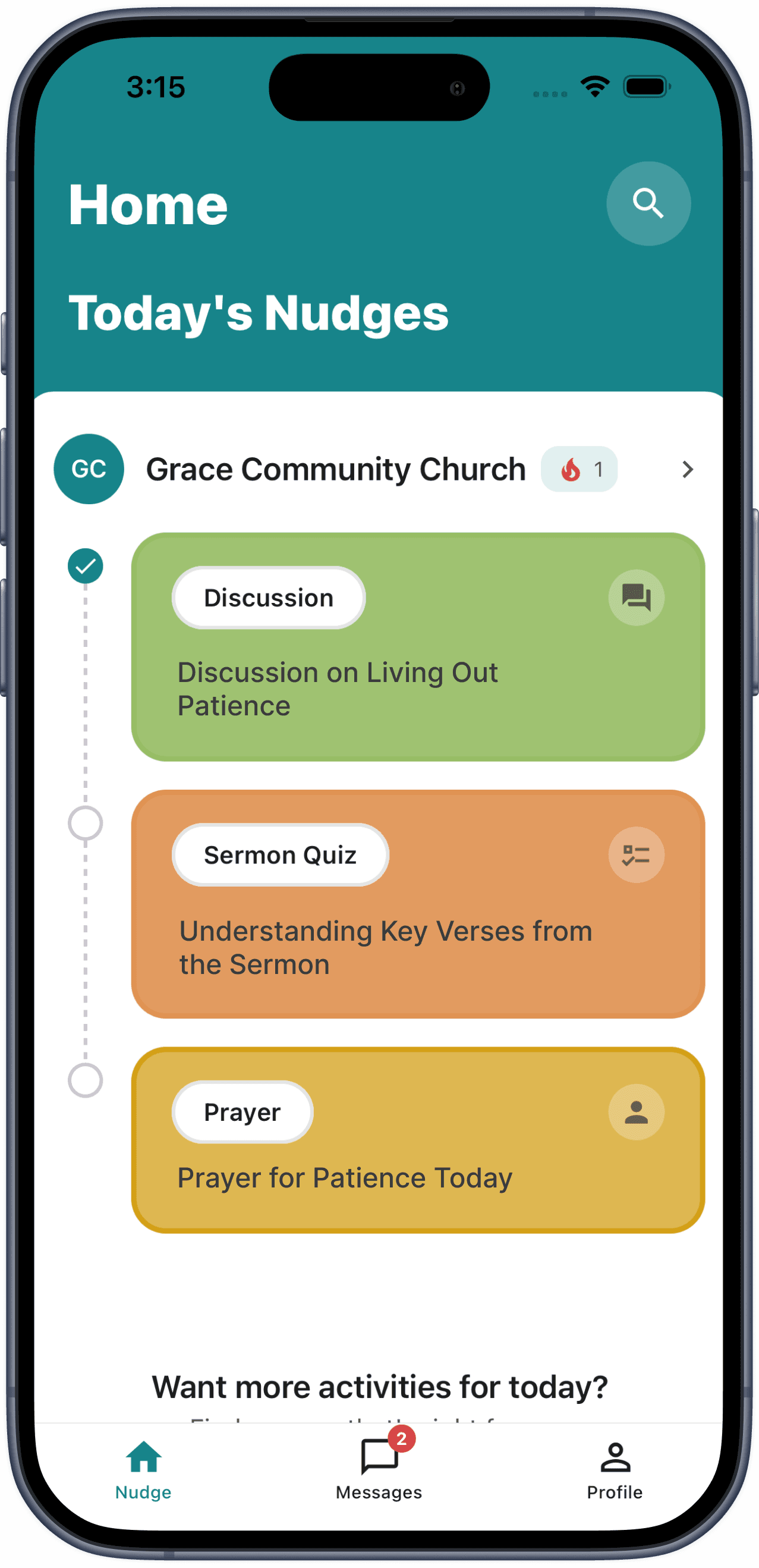 FaithNudge Mobile App